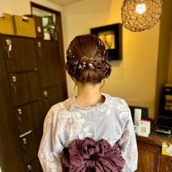 浴衣×ヘアセット