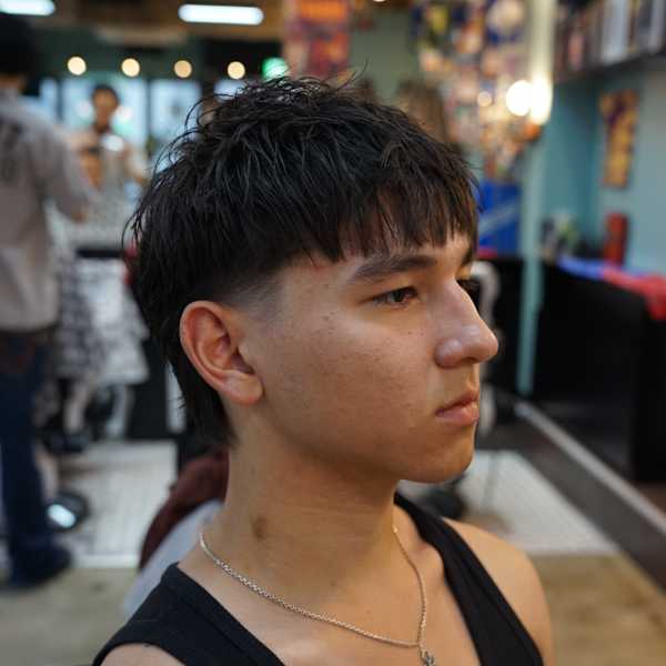 マッシュウルフ×テーパーフェード