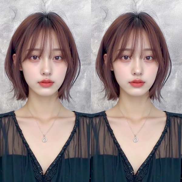 シアーレイヤーミディ×韓国ニュアンスバング|WE RULE 栄町店