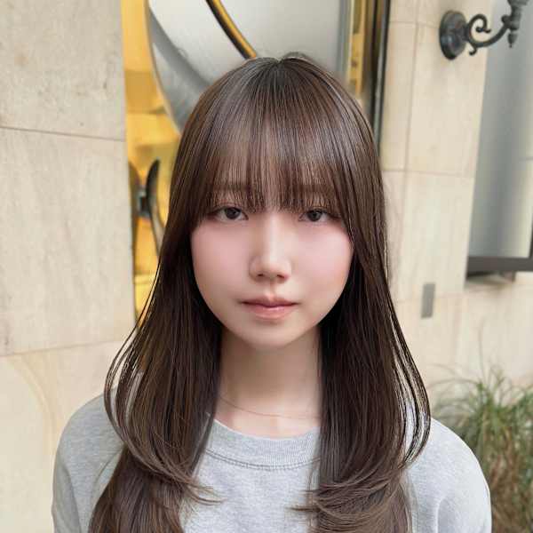 髪質改善レイヤーカット/小顔/韓国ヘア/前髪/原宿