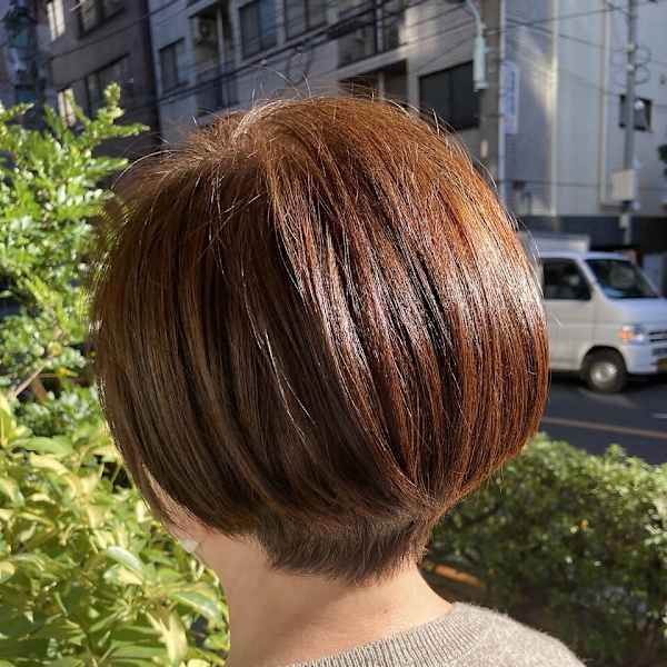 大人キレイな丸ショート