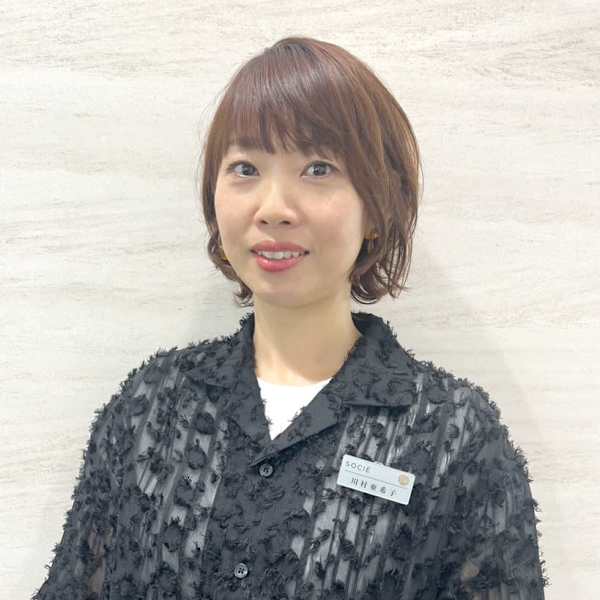 ヘアーサロン ソシエ ココリア多摩センター店【ヘアーサロン ソシエ ココリアタマセンターテン】のスタッフ紹介。川村 亜希子
