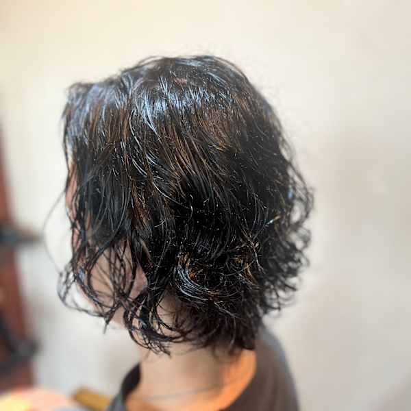 メンズシャードーパーマ風