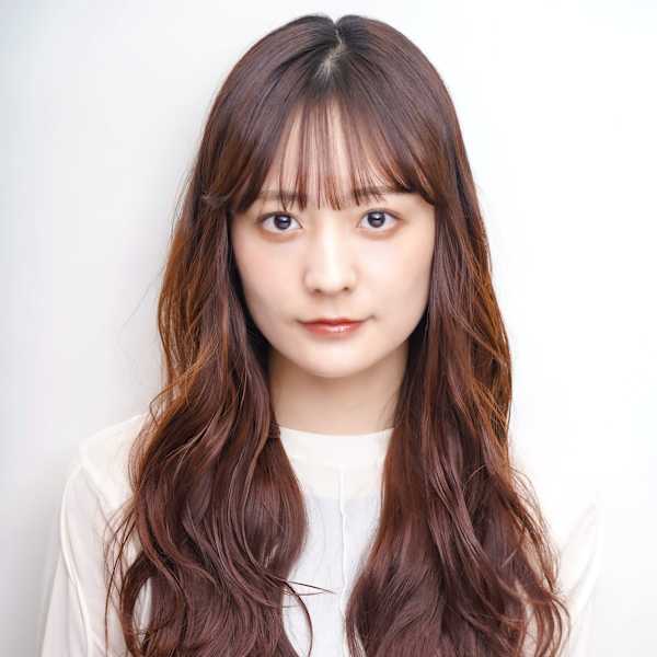 ハイライト マロンベージュ ウェーブ巻き ロング アレンジ|髪質改善 SEPT. 天神大名