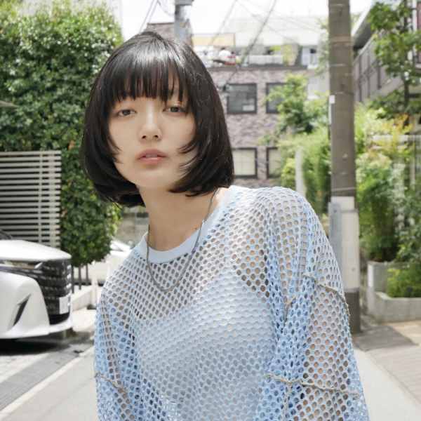 顔まわりレイヤー　ロブマッシュ