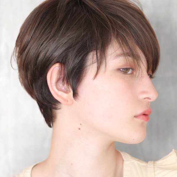 ショート・ボブ/面長/前髪あり/絶壁解消/30代/40代/
