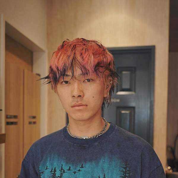 デザインカラー／ピンクカラー／平塚美容室