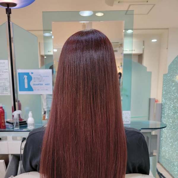 ロングレイヤーピンクブラウン