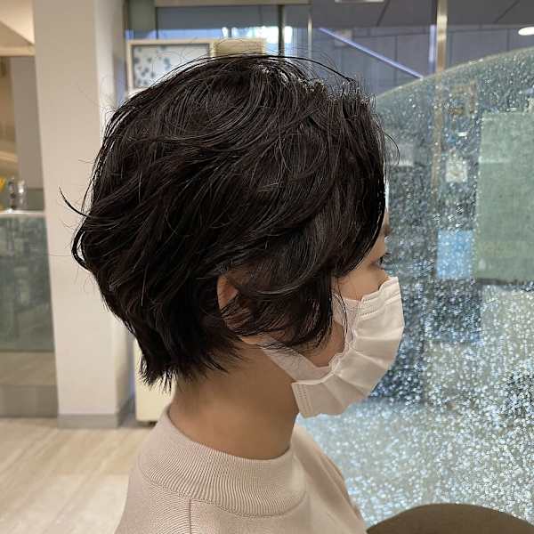 オシャレゆるふわパーマショート