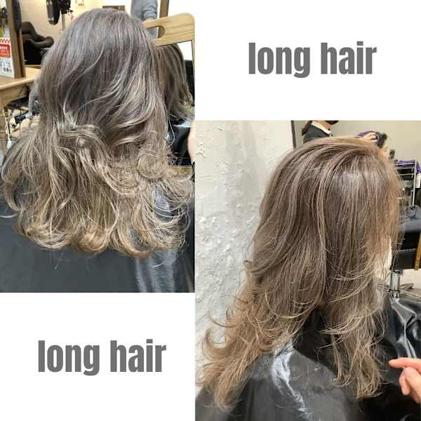 お客様スタイル ハイライトグレージュ