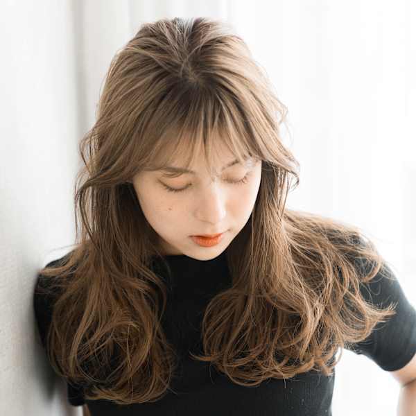 【S.BROOM天王寺店】シースルーロングレイヤースタイル