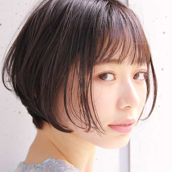 前下がりショート・ボブ/絶壁解消/前髪あり/40代/30代