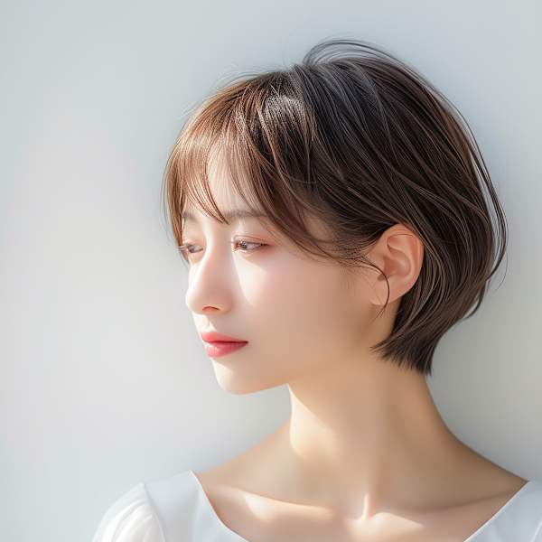 20代30代40代　透明感くびれ小顔大人ショートボブ