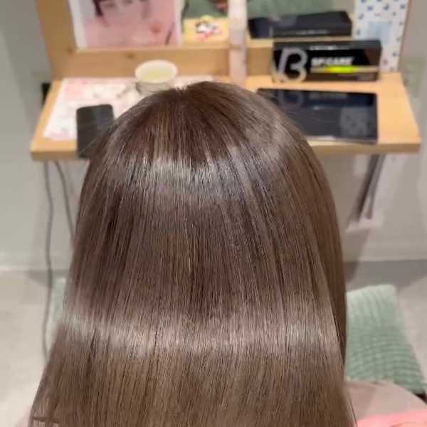 髪質改善/メテオカラー/ミルクティーベージュ|THEE