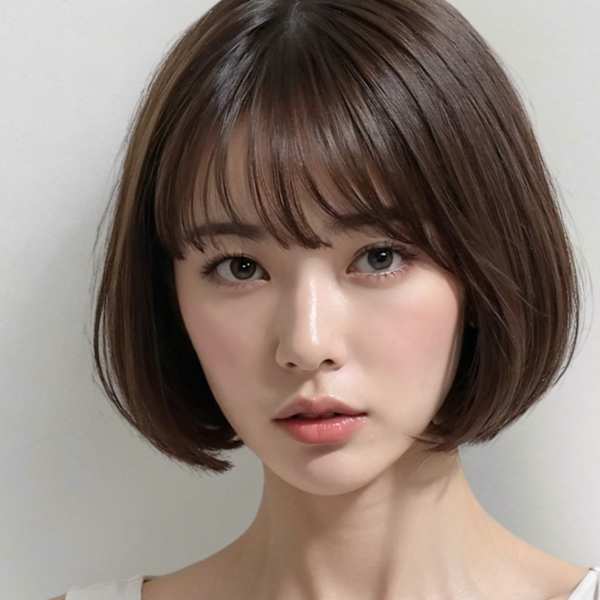 20代30代40代　地毛風カラー大人ボブ