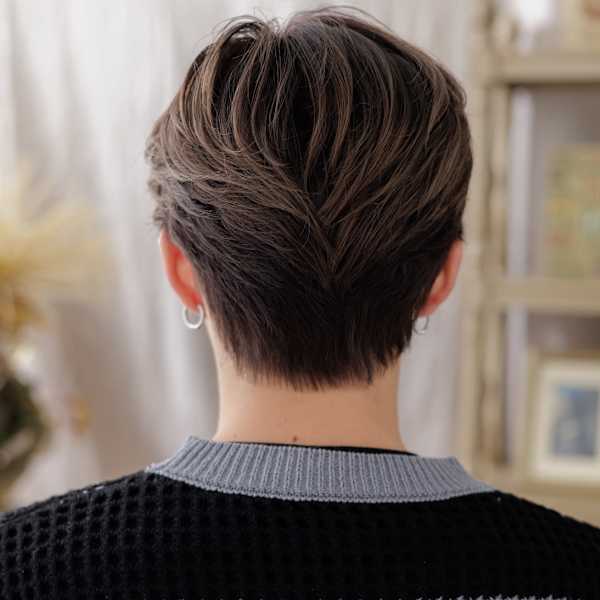 アップバングくせ毛風モテ髪メンズコンマヘア　サーフカール