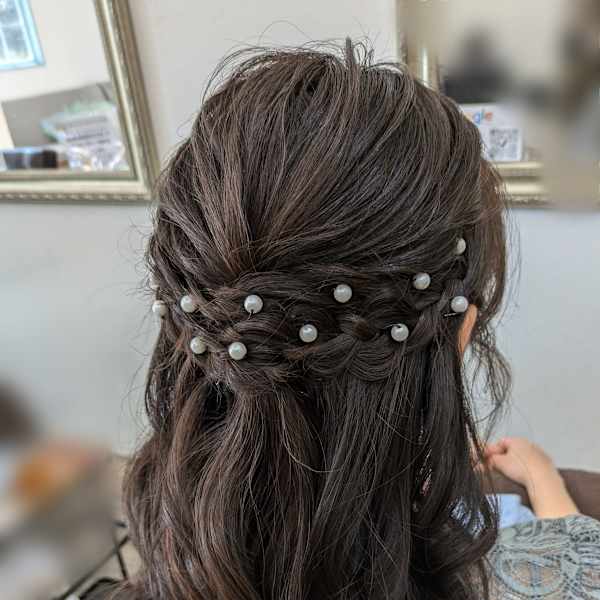 ハーフアップ♪