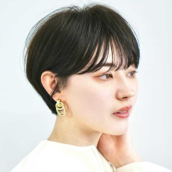 前下がりショート・ボブ/絶壁解消/前髪あり/40代/30代