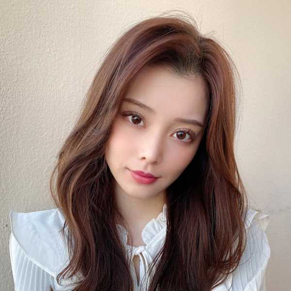シャギーレイヤー韓国ワンホンヘアシースルーぱっつん前髪