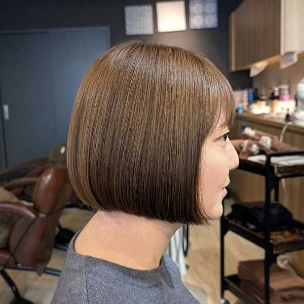 シルキーラインワンレンボブ