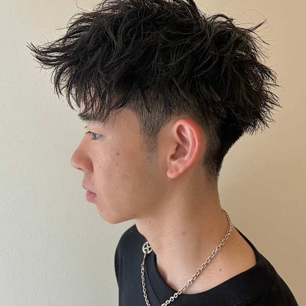 ジェットショート×スパイキーパーマ