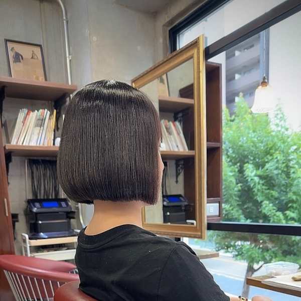 小顔ミニボブ