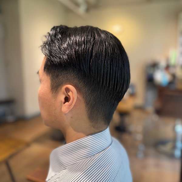 サイドパートフェードスタイル|ao.tokyo 二子玉川美容室