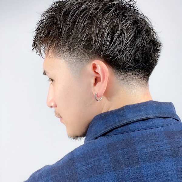 スパイキーショート×フェード