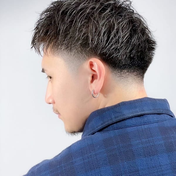 スパイキーショート×フェード