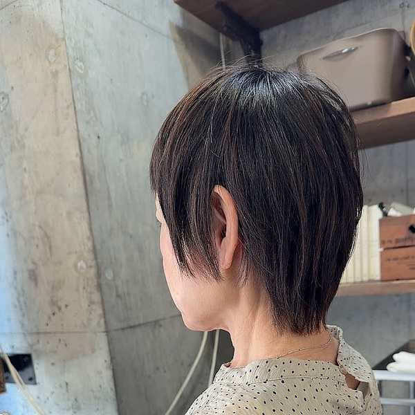 ボミディアムショート美髪
