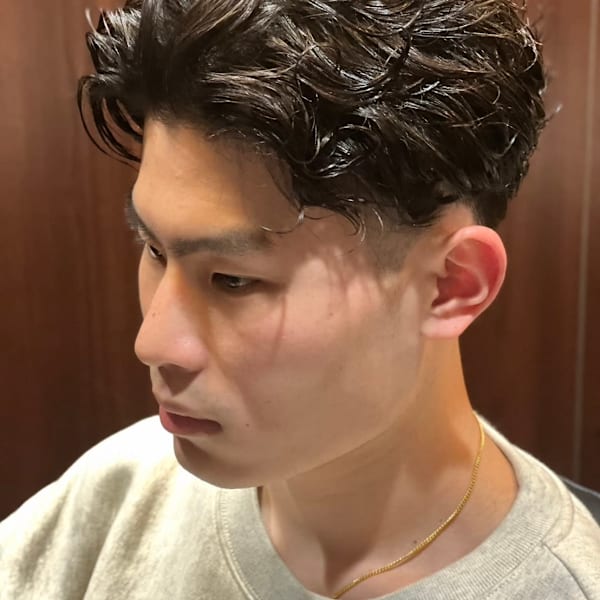 フェードスタイル×ビジネスパーマ