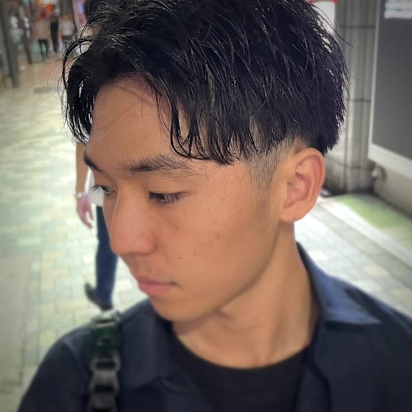 ビジネスパーマ×ツーブロック