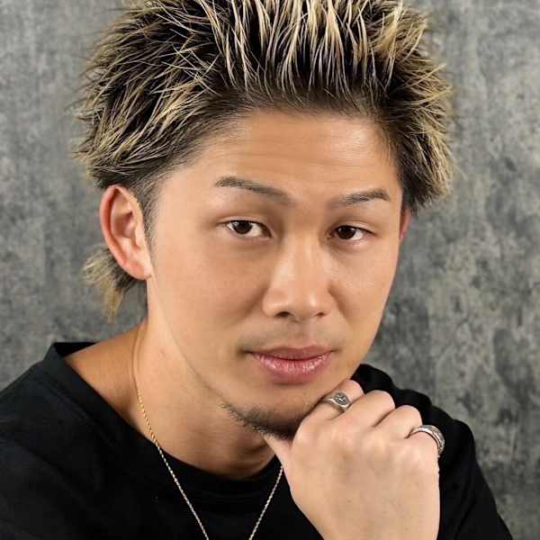 ツーブロスパイキーショート