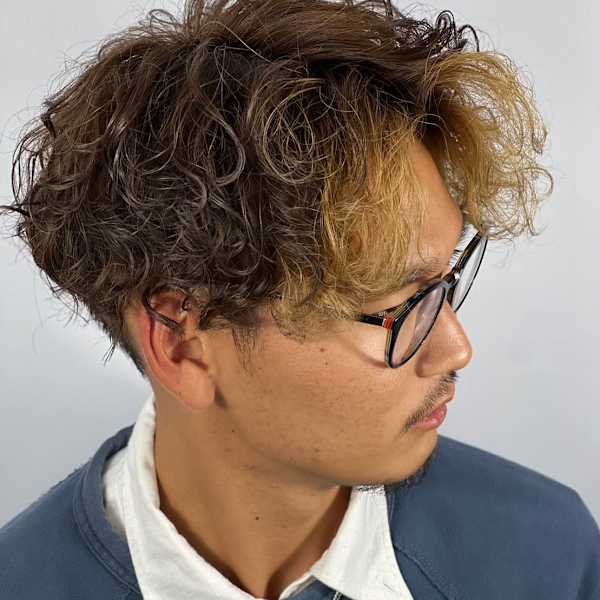 スパイラルパーマ×カラー