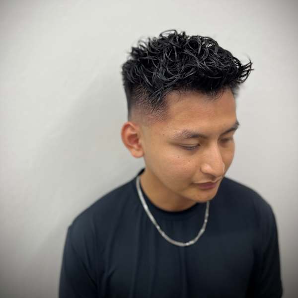 海外風スキンフェード