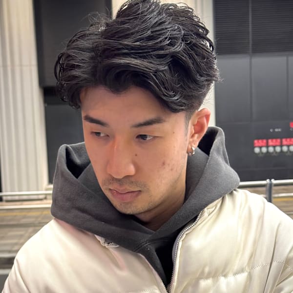 メンズパーマ×ビジネスパーマ