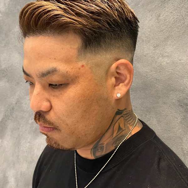 スキンフェード×フェザーアップ