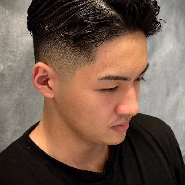 スキンフェード×パーマ