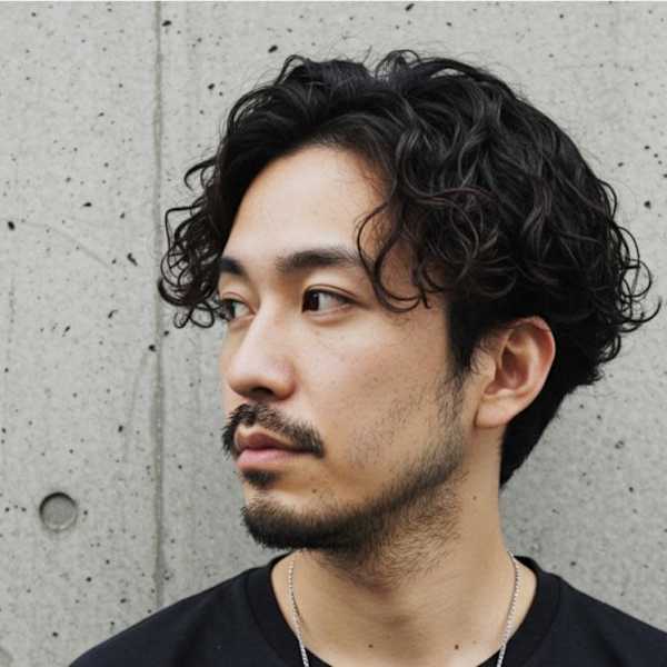 メンズパーマ/スペインカール/ツーブロック