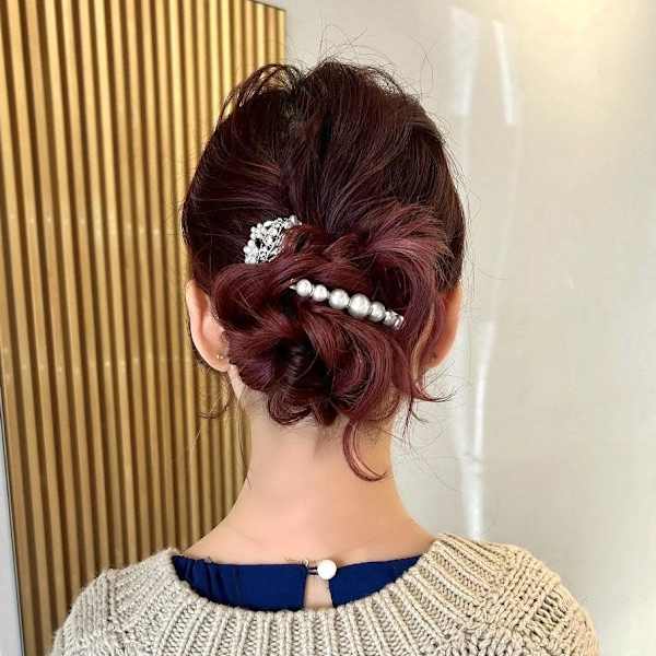 【nanaka】ヘアアレンジ/結婚式ヘア/シニヨン/30代