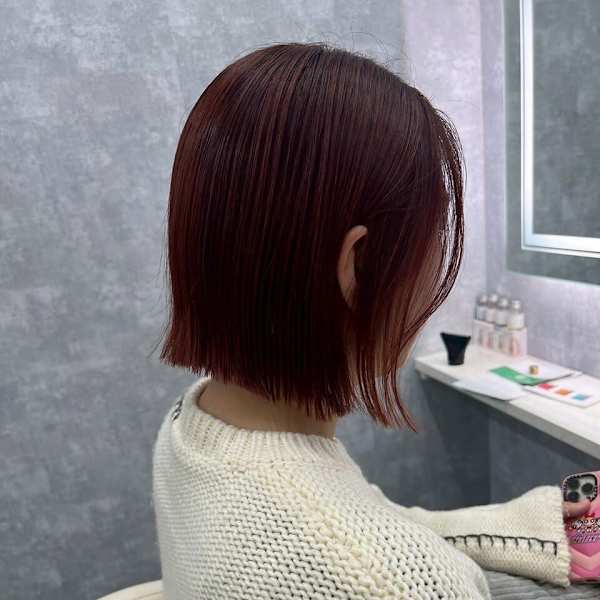 切りっぱなしボブ|N° jemica 札幌 【ナンバー ジェミカ】髪質改善＆ダブルカラー