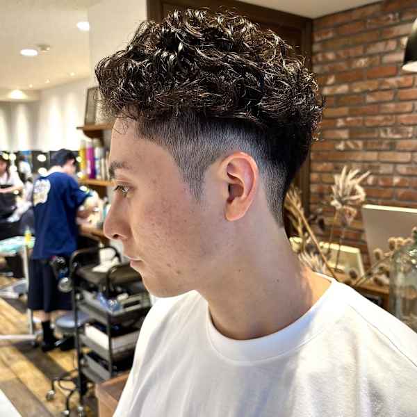 【大村指名】メンズカット刈り上げシャドウパーマヘッドスパ