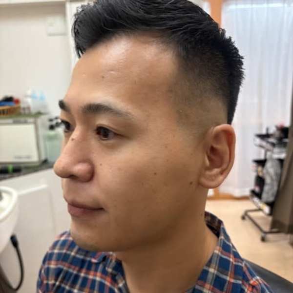 フロントアップ×スキンフェード|ヘアサロン大野 iki 堂島店