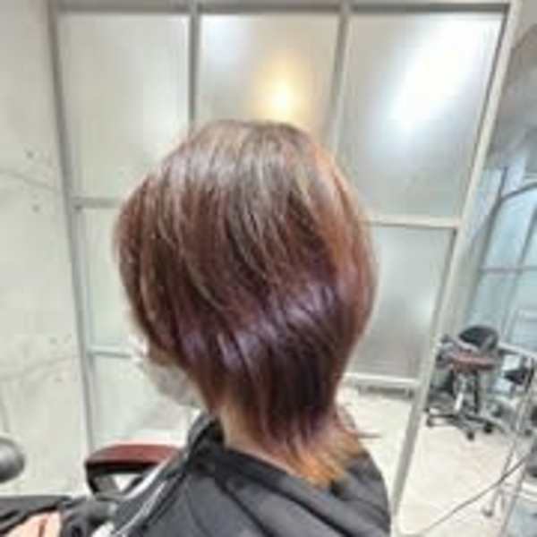 ショートウルフ/ミディアムレイヤー