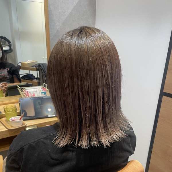 ♪オリーブベージュ×髪質改善水素トリートメント♪|半個室型美容室 Sourire 西新店