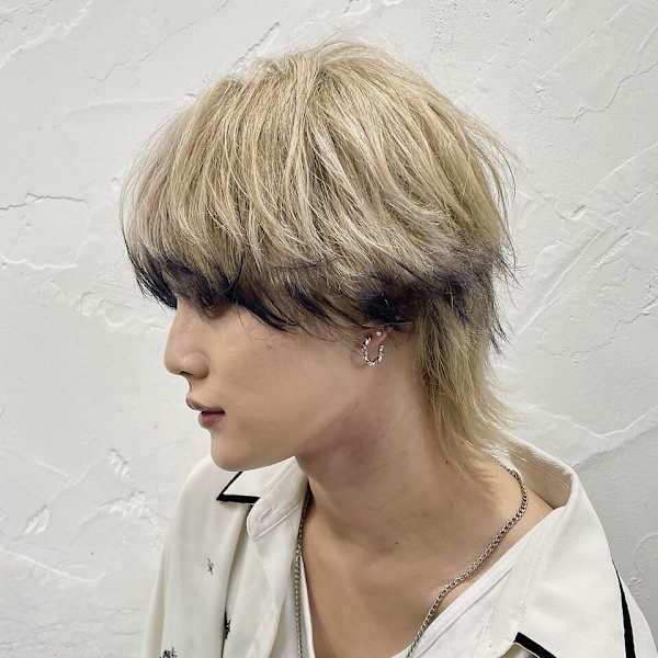 メンズマッシュウルフ×エンドカラー