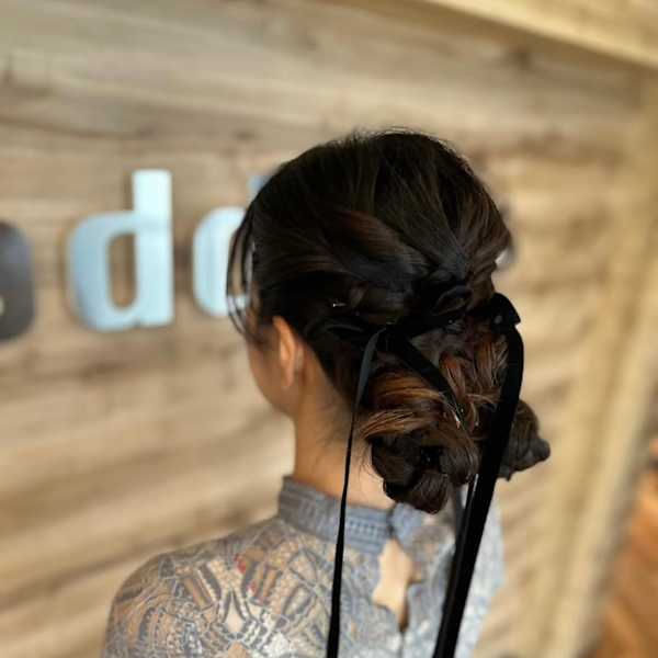 リボンアレンジヘアセット