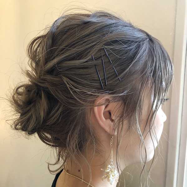 ボブのゆるヘアセット