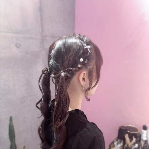 リボンツインテール