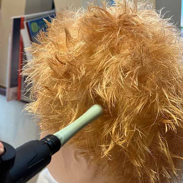 ドリルパーマ+1ブリーチ+カット